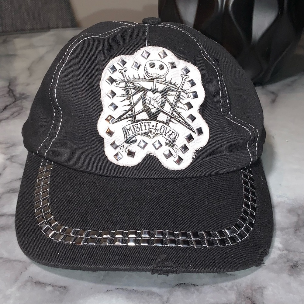 Disney Nightmare Before Christmas Baseball Hat Jack Skellington "Misfit x Love"